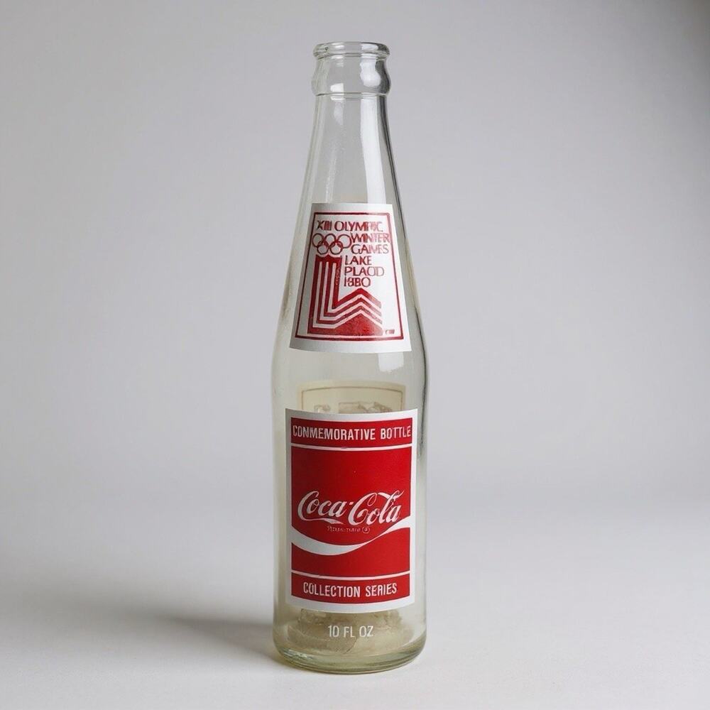 Coca-Cola Bottle 1980 Lake Placid XIII Winter Olympic Games Men’s Figure Skating